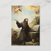 Carte de prière catholique St. François (Devant)