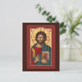 Carte de prière Christ Pantocrator (Debout devant)
