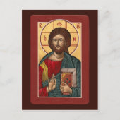 Carte de prière Christ Pantocrator (Devant)