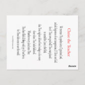 Carte de prière Christ the Light Giver (Dos)