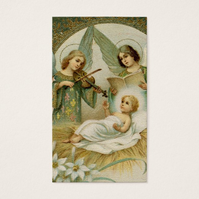 Carte de prière (Citation) : Gloria in Excelsis De (Devant)