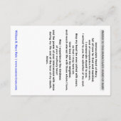 Carte de prière Coeur Immaculé de Marie (Dos)