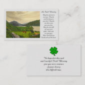 Carte de prière commémorative (Devant / Derrière)