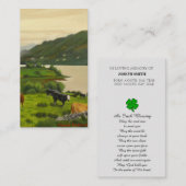 Carte de prière commémorative (Devant / Derrière)