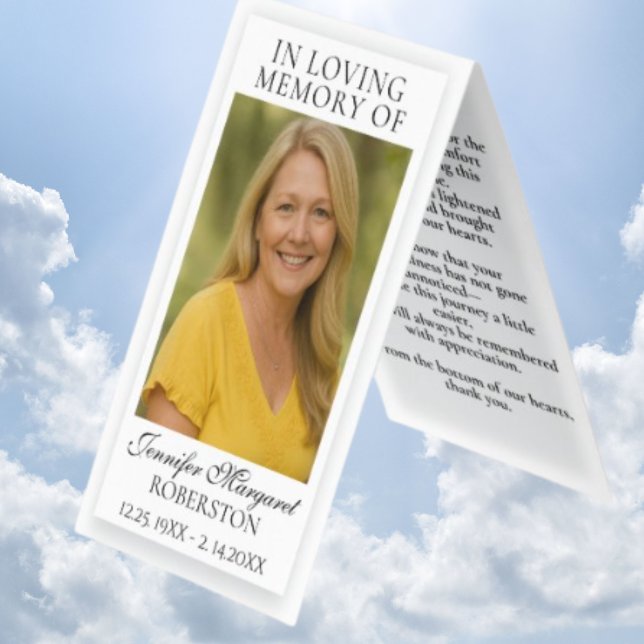 Carte de prière commémorative (Créateur téléchargé)