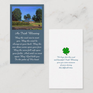 Carte de prière commémorative Bénédiction