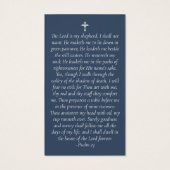 Carte de prière commémorative Blue Polka Dot (Dos)