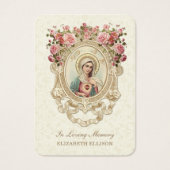 Carte de prière commémorative catholique (Devant)