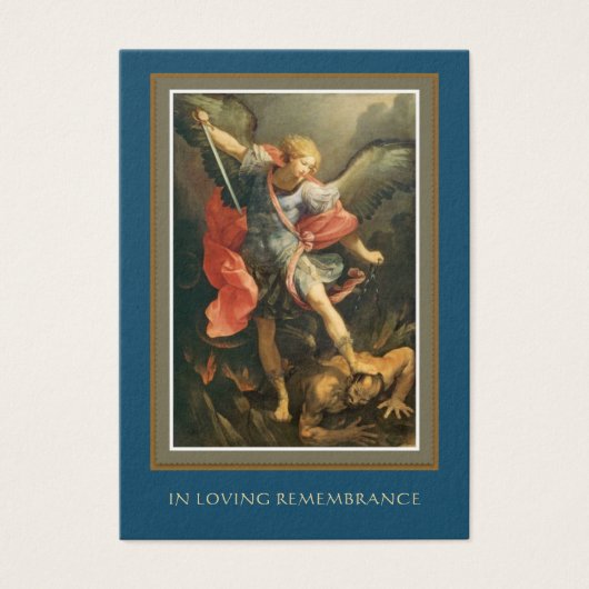 Carte de prière commémorative catholique St. Micha (Devant)