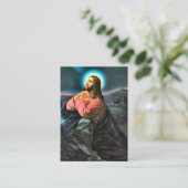 Carte de prière commémorative Christ in Gethsemane (Debout devant)