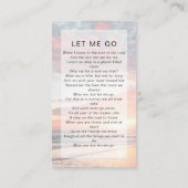 Carte de prière commémorative | Coucher de soleil (Dos)