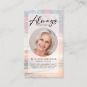 Carte de prière commémorative | Coucher de soleil (Devant)