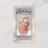 Carte de prière commémorative | Coucher de soleil  (Devant)