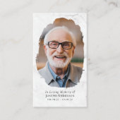 Carte de prière commémorative Croix de la photo en (Devant)