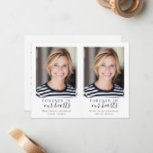 Carte de prière commémorative de 4,25 po x 2,75 po (Devant/Arrière en situation)