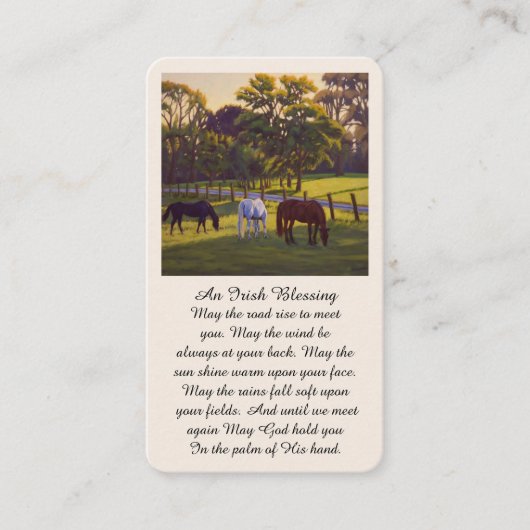 Carte de prière commémorative de la Bénédiction (Devant)