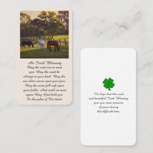 Carte de prière commémorative de la Bénédiction