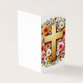 Carte de prière commémorative de la Croix catholiq (Outside)