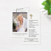 Carte de prière commémorative de la croix d'aquare (Bureau)