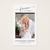 Carte de prière commémorative de la croix d'aquare (Devant)