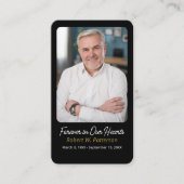 Carte de prière commémorative de la Croix moderne (Devant)