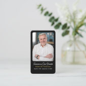 Carte de prière commémorative de la Croix moderne (Debout devant)