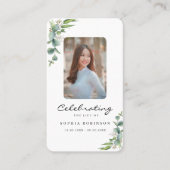 Carte de prière commémorative de la fête de la vie (Devant)