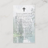 Carte de prière commémorative de la forêt ovale (Dos)