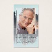 Carte de prière commémorative de la forêt photogra (Devant)