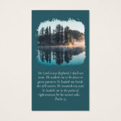 Carte de prière commémorative de la forêt photogra (Dos)