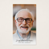 Carte de prière commémorative de la forêt photogra (Devant)