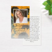 Carte de prière commémorative de la photo de tourn (Bureau)