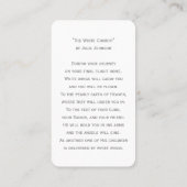 Carte de prière commémorative de la photo funérair (Dos)