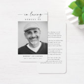 Carte de prière commémorative de la photo funérair (Bureau)