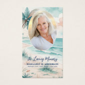 Carte de prière commémorative de la photo ovale de (Devant)