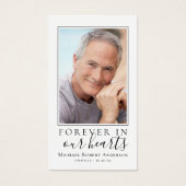 Carte de prière commémorative de la plage (Devant)