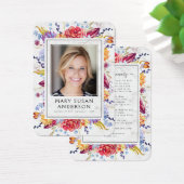 Carte de prière commémorative de marbre Succulents (Bureau)