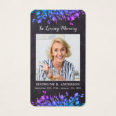 Carte de prière commémorative de mémoire funéraire (Devant)