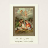 Carte de prière commémorative de Noël (Devant)