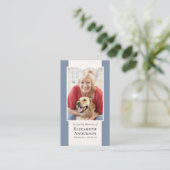 Carte de prière commémorative de photo moderne (Debout devant)