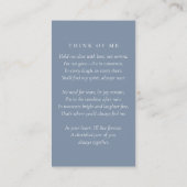 Carte de prière commémorative de photo moderne (Dos)