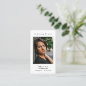 Carte de prière commémorative de photos funéraires (Debout devant)