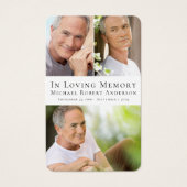 Carte de prière commémorative de Sympathy simple P (Devant)