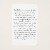 Carte de prière commémorative de Sympathy simple P (Dos)