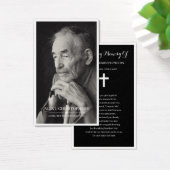 Carte de prière commémorative de Sympathy simple P (Bureau)