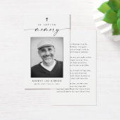 Carte de prière commémorative des funérailles cath (Bureau)