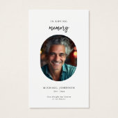 Carte de prière commémorative des funérailles cath (Devant)