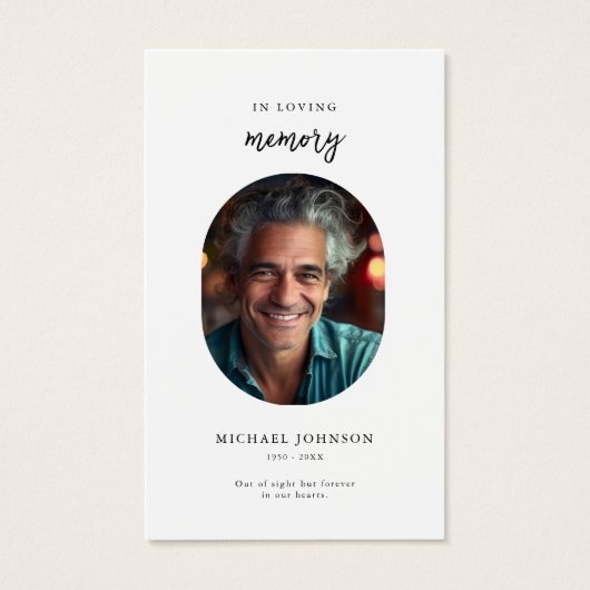 Carte de prière commémorative des funérailles cath (Devant)