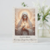 Carte de prière commémorative des funérailles cath (Debout devant)