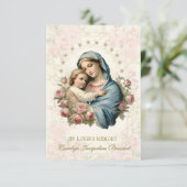 Carte de prière commémorative des funérailles cath (Debout devant)